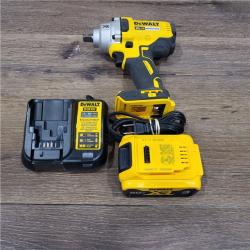 AS-IS 20V Lithium-Ion Cordless Brushless 1/2 in. Impact Wrench Kit, (1) 4.0Ah Battery, and Charger