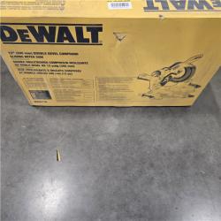 NEW DEWALT 15 Amp Corded 12 in. Double Bevel Sliding Compound Miter Saw, Blade Wrench and Material Clamp