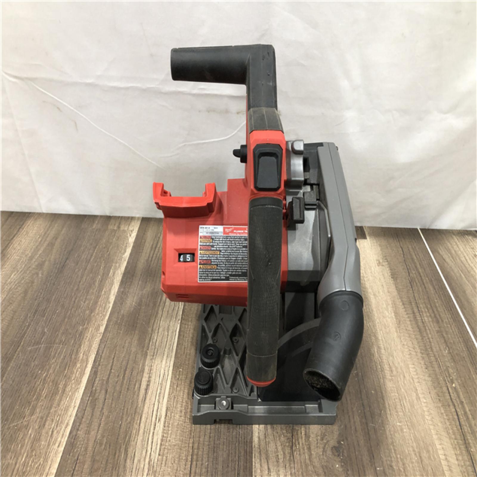 AS-IS Milwaukee FUEL 18V Lithium-Ion Cordless Brushless 6-1/2 in. Plunge Cut Track Saw (Tool-Only)