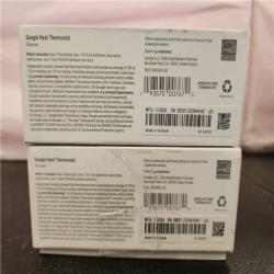 Phoenix AS-IS Google Nest Thermostat - Smart Programmable Wi-Fi Thermostat - Charcoal (2-Pack)