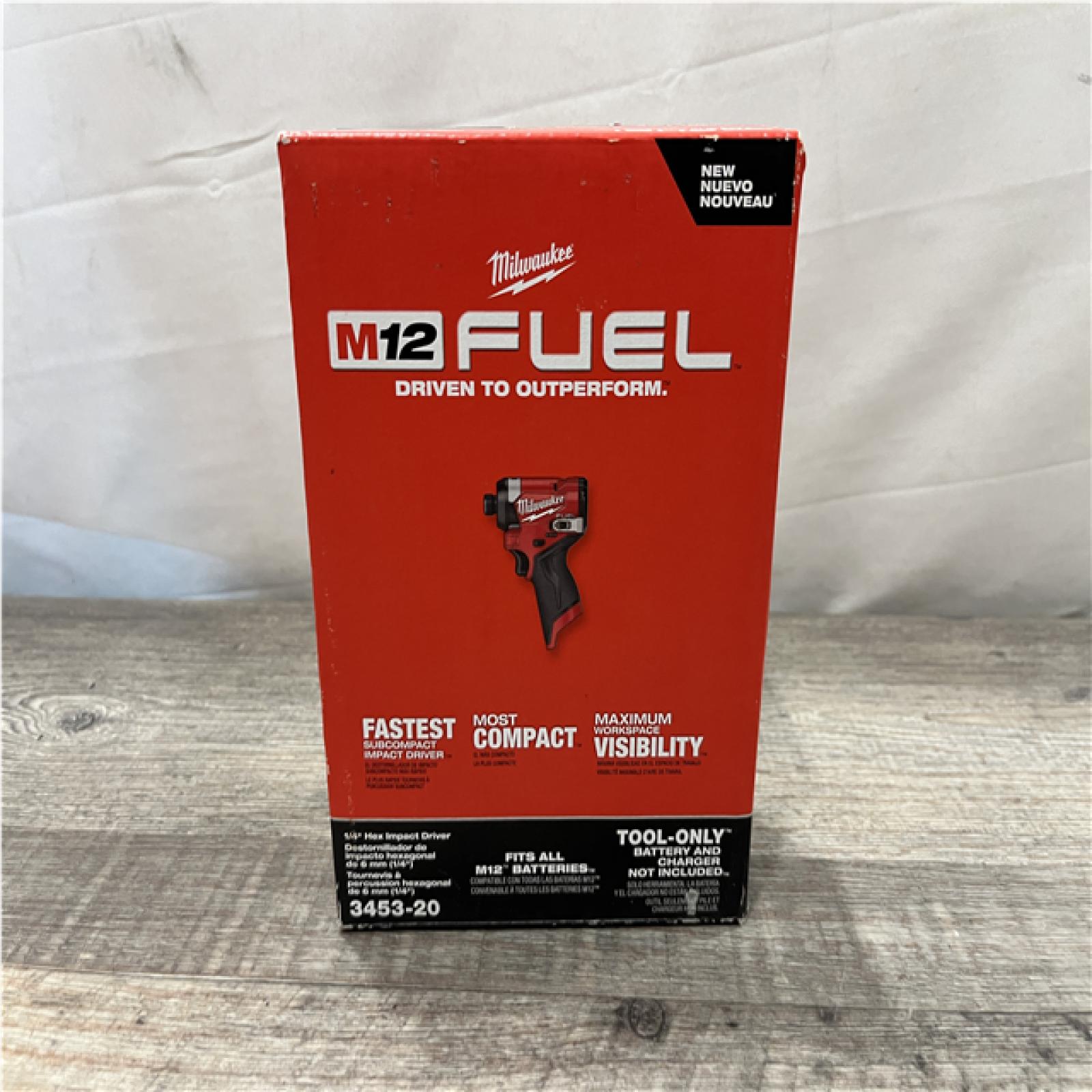 NEW - Milwaukee FUEL 12V Lithium-Ion Brushless Cordless 1/4 in. Hex Impact Driver (Tool-Only)