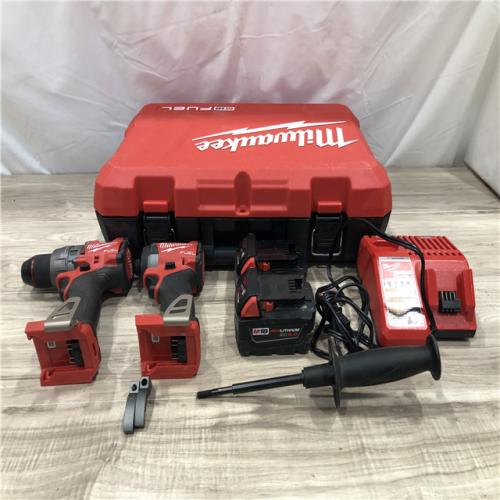 AS-IS MILWAUKEE FUEL 18V Lithium-Ion Cordless Hammer Drill and Impact Driver Combo Kit