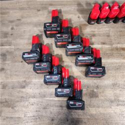 HOUSTON LOCATION - AS-IS MILWAUKEE BATTERY PACK QTY - 15