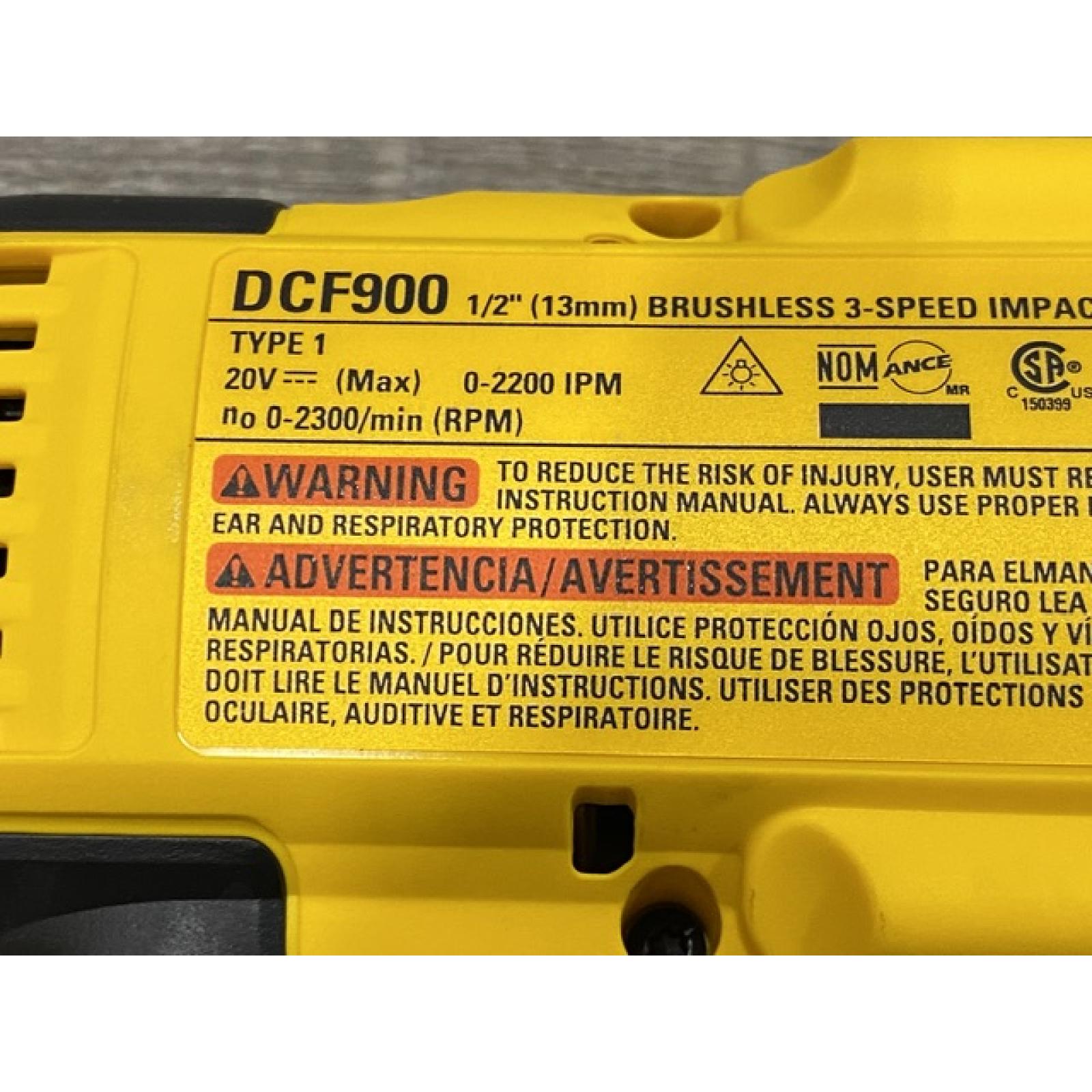 AS-IS DEWALT 20V MAX Lithium-Ion Cordless 1/2 in. Impact Wrench Kit