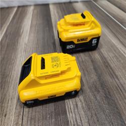 AS-IS DEWALT 20V MAX Lithium-Ion 6.0Ah and 4.0Ah Battery and Charger Starter Kit