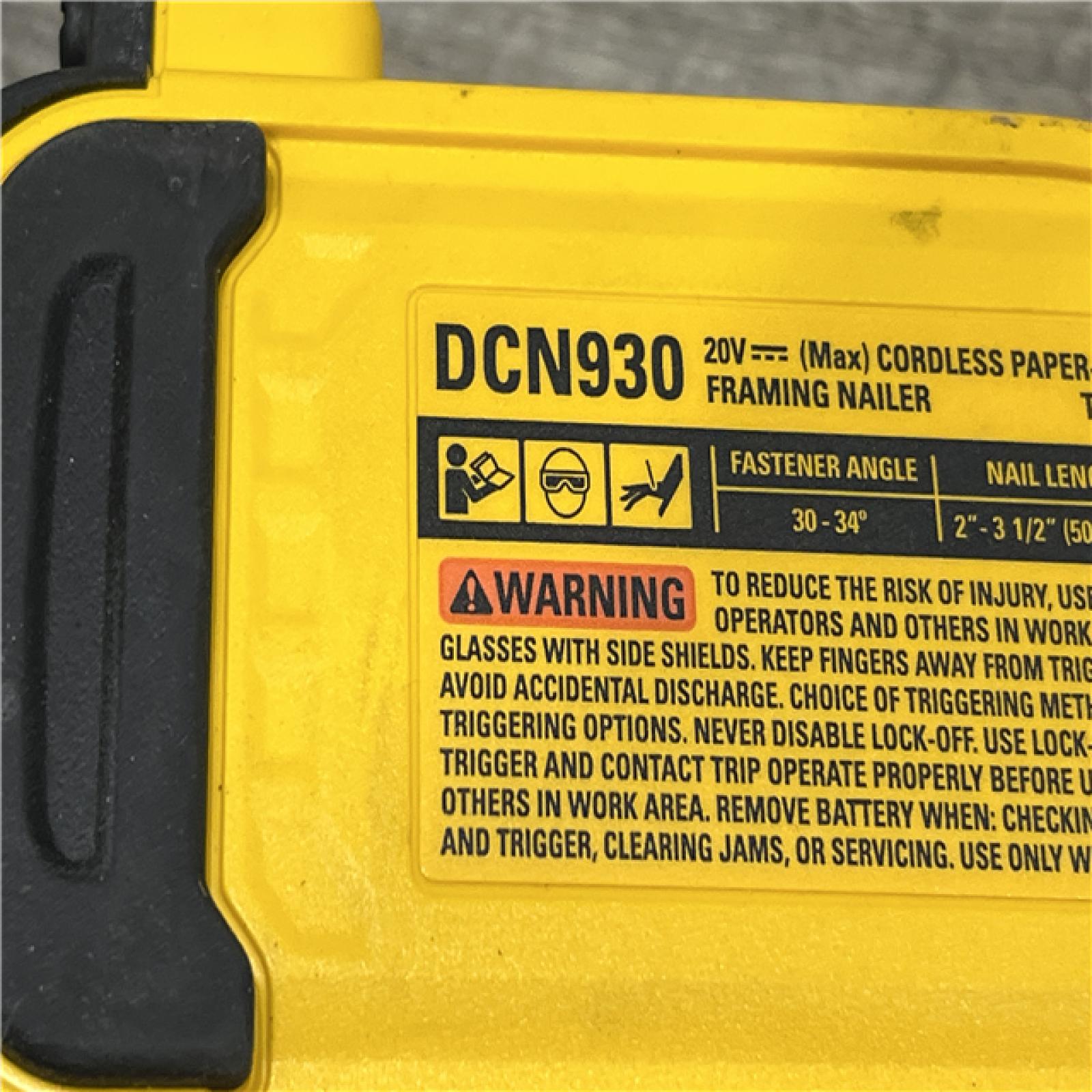 AS-IS DEWALT 20V 30 Degree Cordless Framing Nailer (Tool-Only)