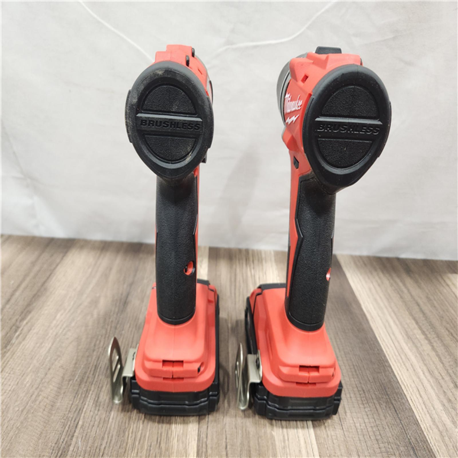 AS-IS- Milwaukee M18 Compact Brushless 2-Tool Combo Kit