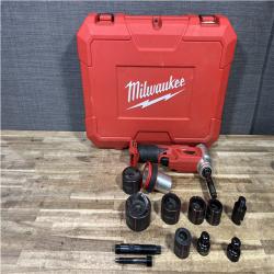 Houston Location AS-IS Milwaukee 18V Lithium-Ion Cordless FORCE LOGIC 1/2 in.-2 in. 6 Ton Knockout Tool