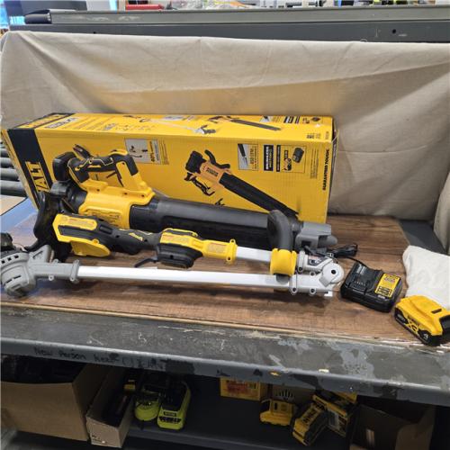 AS-IS DEWALT 20V MAX Cordless Battery Powered String Trimmer & Blower Combo Kit with (1) 4 Ah Battery & Charger
