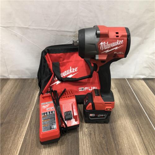 AS-IS Milwaukee  FUEL 18V Lithium-Ion Brushless Cordless 1/2 in. Impact Wrench w/Friction Ring Kit
