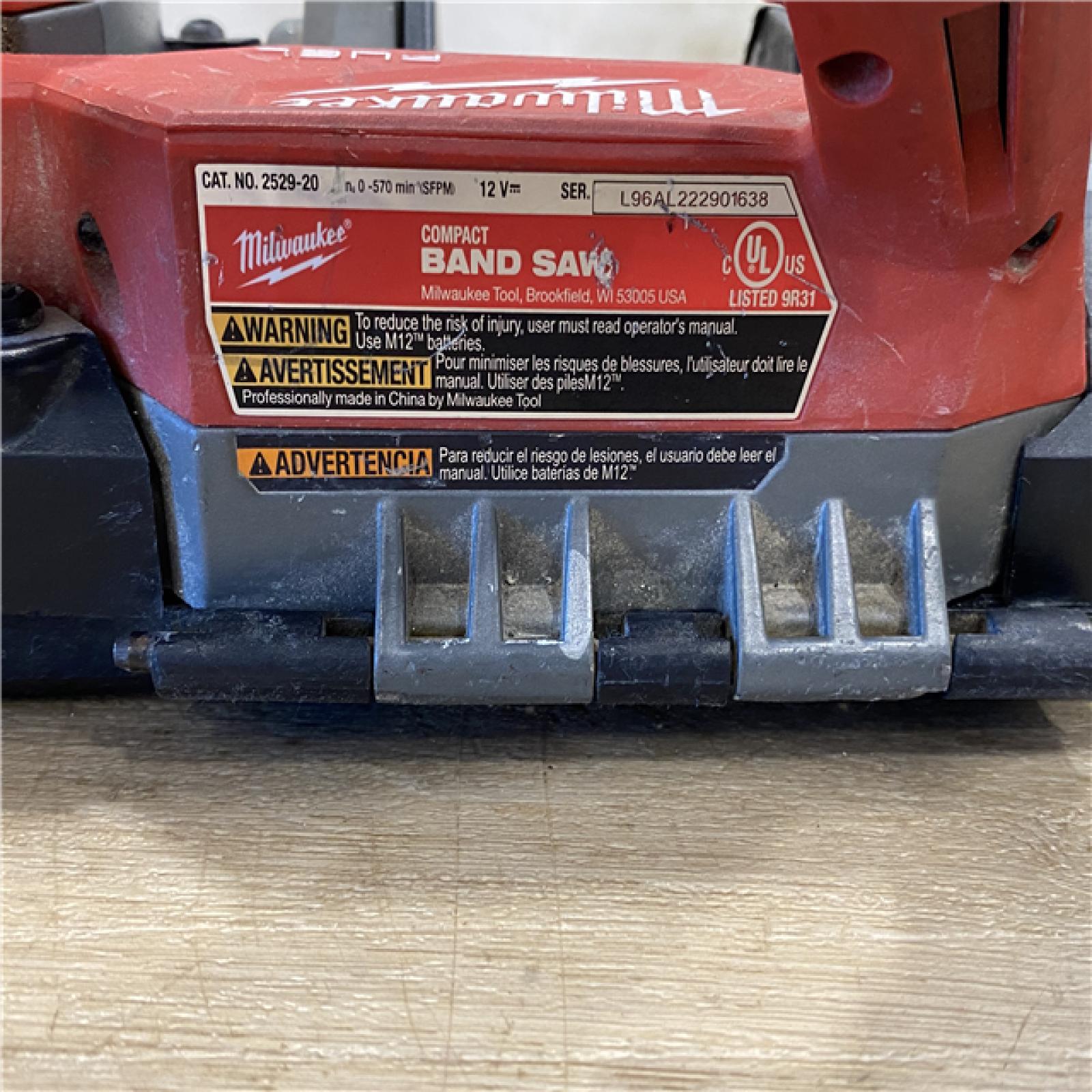 AS-IS Milwaukee FUEL 12V Lithium-Ion Cordless Compact Band Saw (Tool-Only)