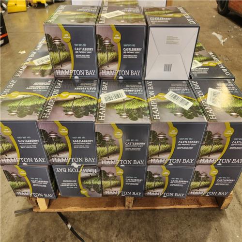Phoenix NEW Hampton Bay 100 Lumen Low Voltage Antique Brass Integrated LED 3-Tier Weather Resistant Outdoor Landscape Path Light Pallet (57-Cases)