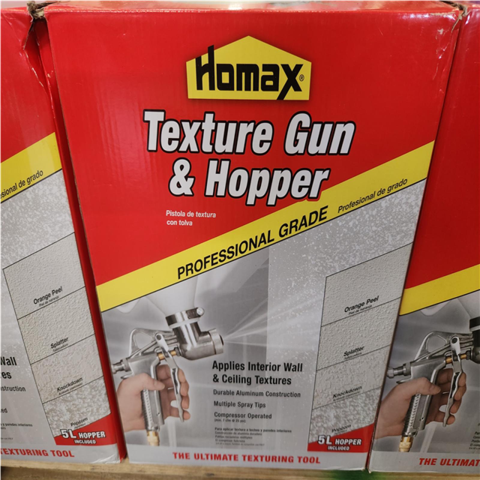 Phoenix Homax Pro Gun and Hopper for Spray Texture Repair Pallet of 12 (RV: $1,189)
