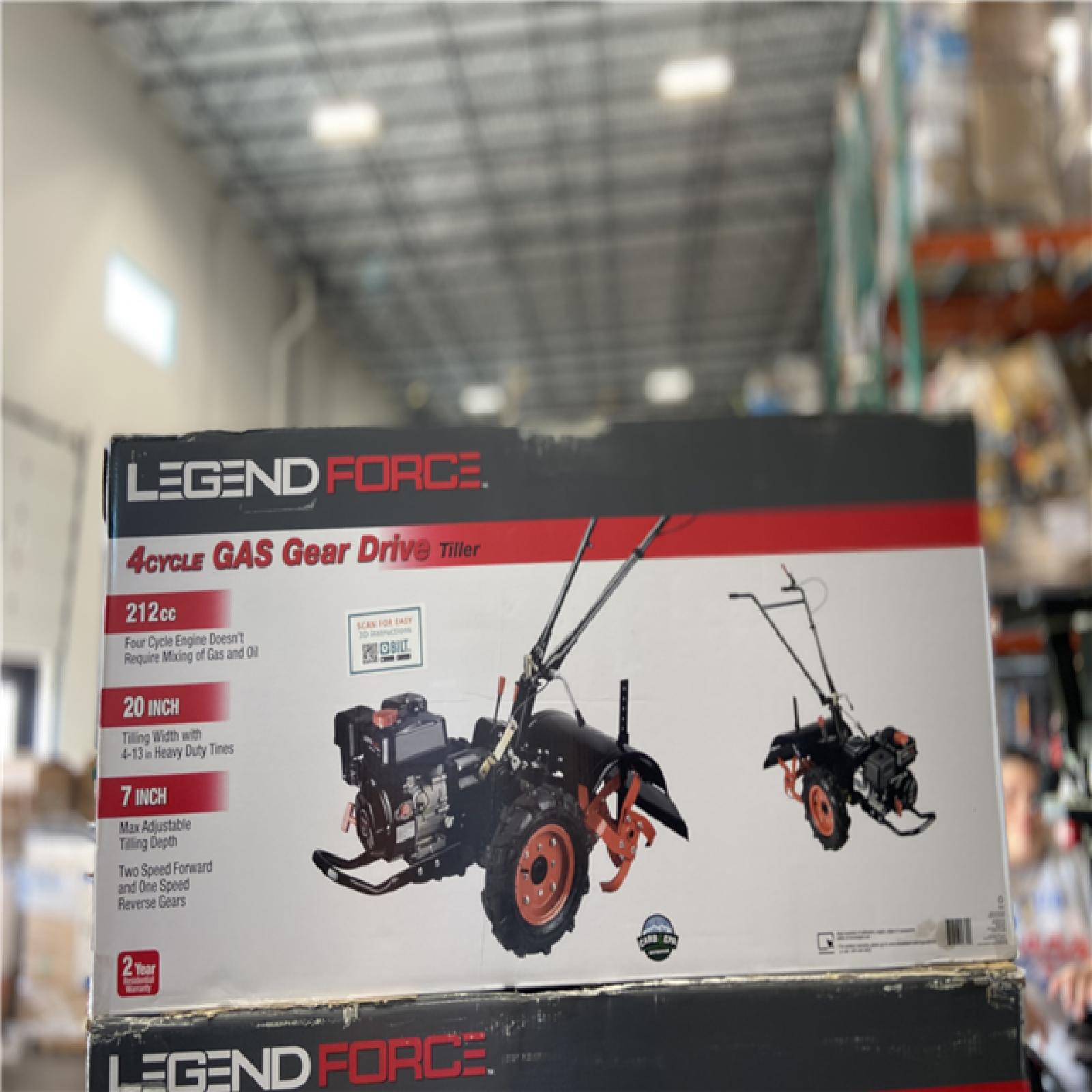 DALLAS LOCATION - Legend Force 20 in. 212 cc Gas Rear Tine Tiller, Forward/Reverse