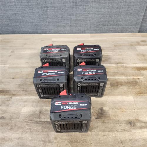 HOUSTON LOCATION - AS-IS MILWAUKEE FORGE BATTERY PACK QTY - 5