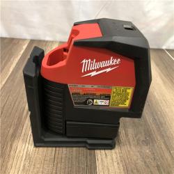 AS-IS Milwaukee 12-Volt Lithium-Ion Cordless Green 125 ft. Cross Line and Plumb Points Laser Level (Tool-Only)