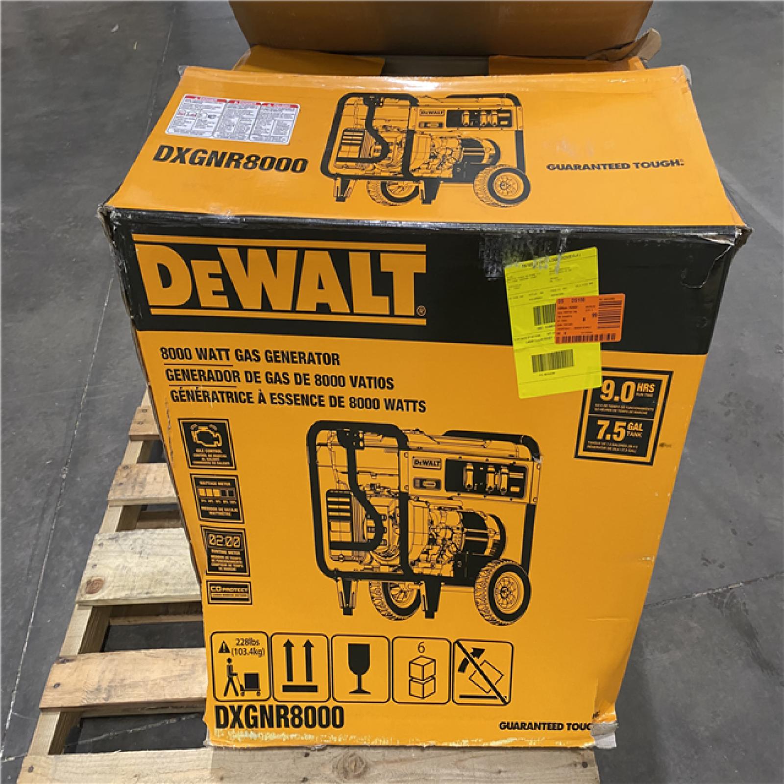 Dallas Location - As-Is DEWALT 10000 / 8000-Watt Electric Gas Powered Portable Generator
