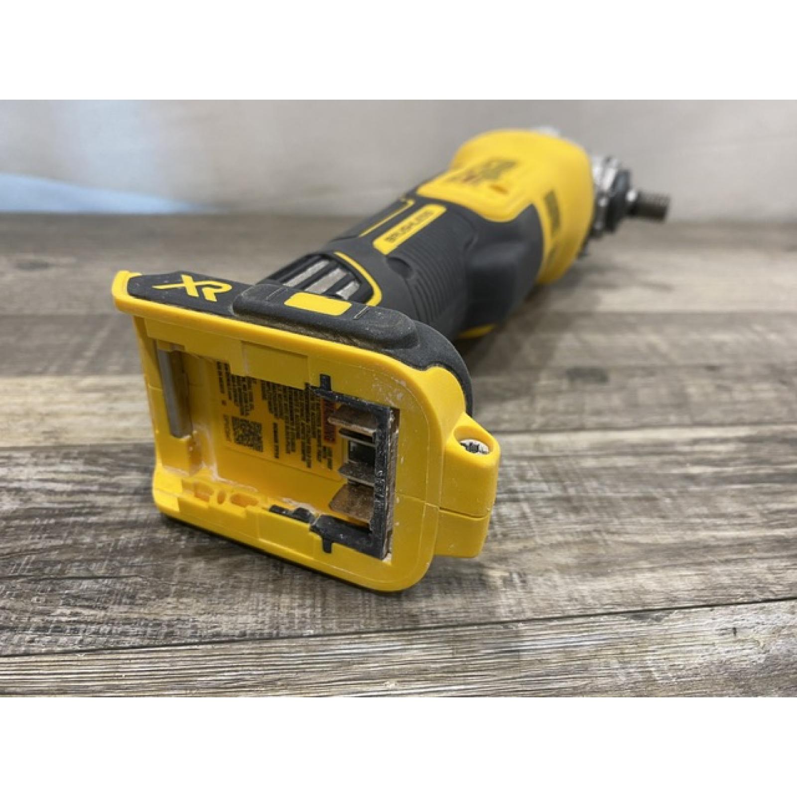 AS-IS DEWALT 20V MAX XR Cordless Brushless 4.5 in. Slide Switch Small Angle Grinder with Kickback Brake (Tool Only)