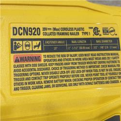 AS-IS DEWALT 20-Volt 21° Cordless Framing Nailer (Tool-Only)