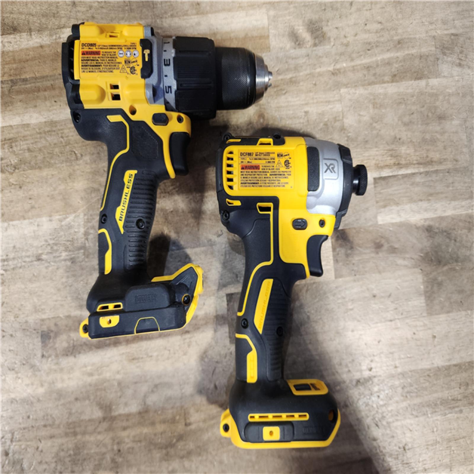 HOUSTON LOCATION - AS-IS DEWALT 20V MAX XR Lithium-Ion Cordless 2-Tool Combo Kit with (2) Batteries and Charger