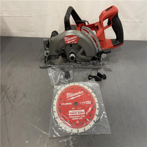 AS-IS - MILWAUKEE M18 FUEL 18V Lithium-Ion Cordless 7-1/4 in. Rear Handle Circular Saw