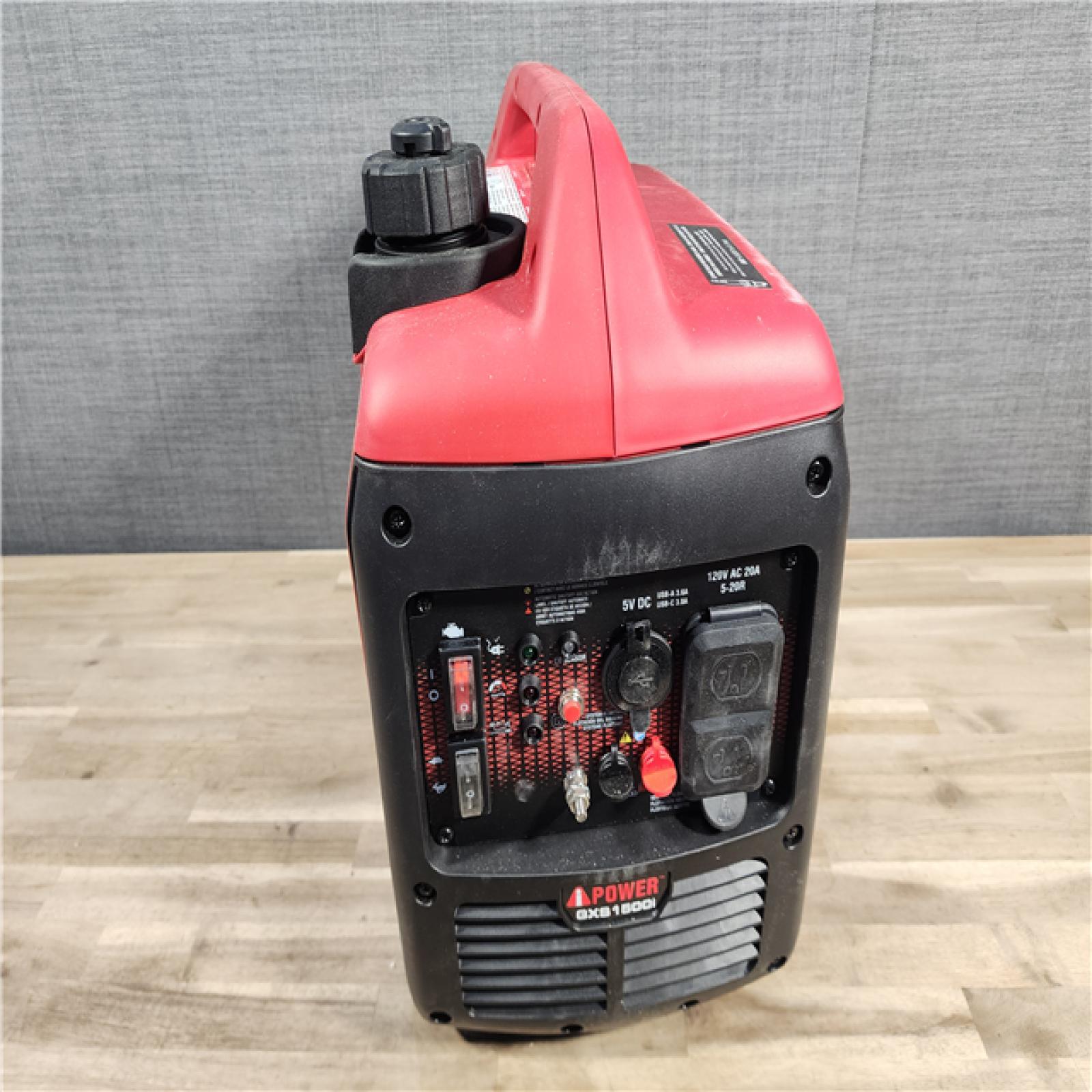 HOUSTON LOCATION - AS-IS 1500-Watt Recoil Start Gasoline Powered Ultra-Light Inverter Generator with 60cc OHV Engine and CO Sensor Shutdown