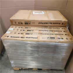 Phoenix NEW Art3dwallpanels Gray 0.83in. x 2 ft. x 4 ft. Slat MDF Acoustic Decorative Wall Paneling  3D Fluted Sound Absorbing Panel(372sq.ft./12 Case)