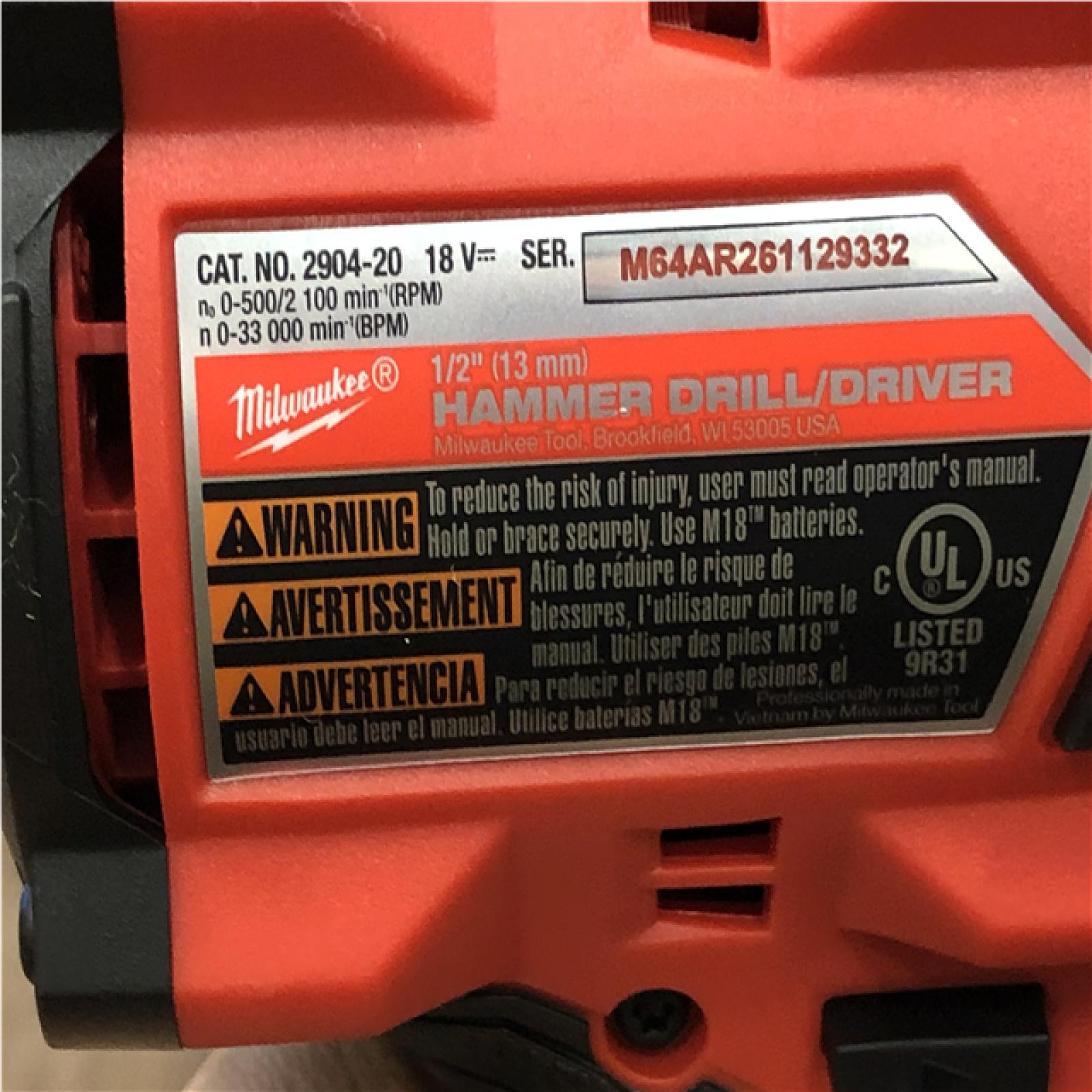 AS-IS Milwaukee FUEL 18V Lithium-Ion Brushless Cordless Hammer Drill and Impact Driver Combo Kit