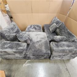 Phoenix NEW Modular L-Shaped 3-Piece Grey Sofa