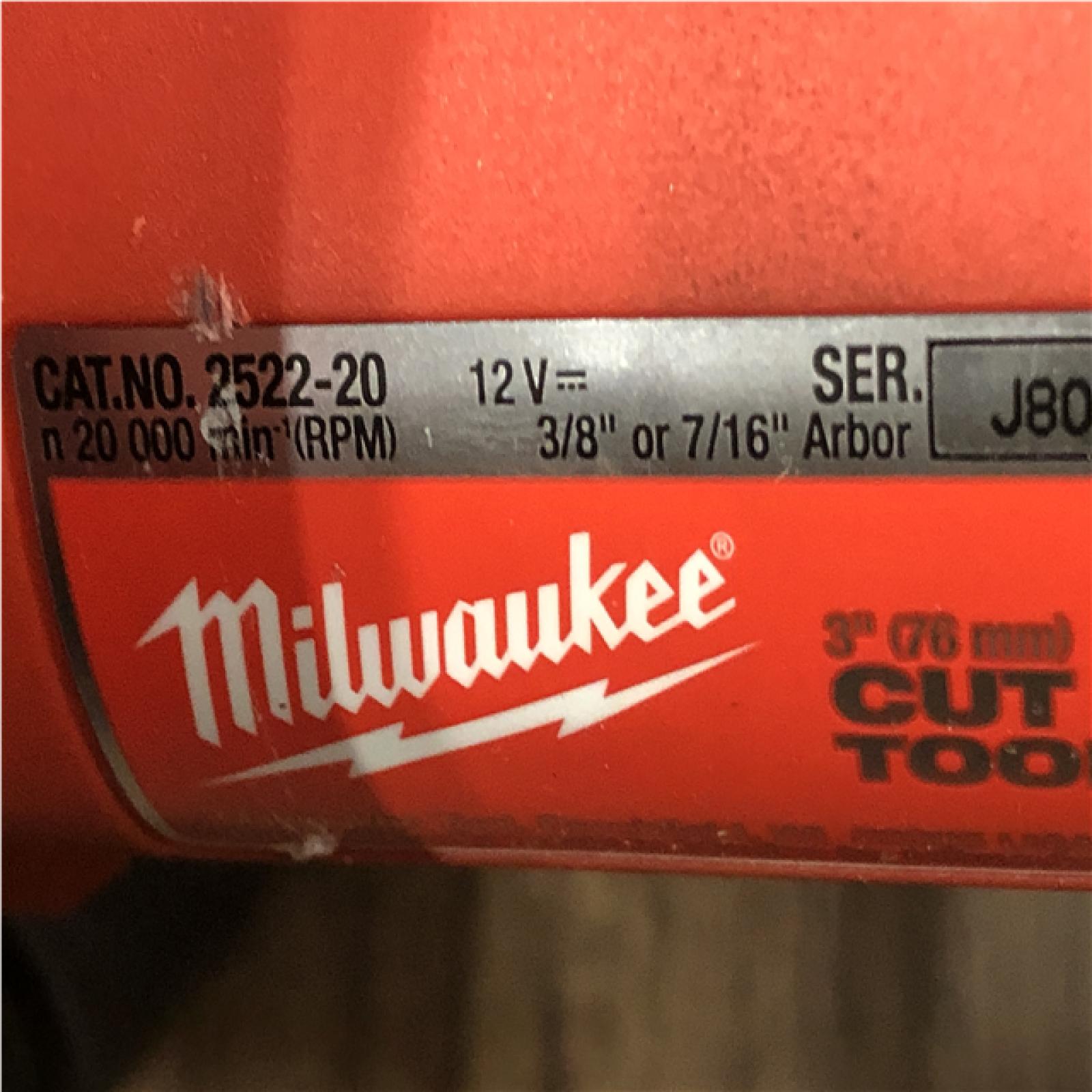 AS-IS Milwaukee FUEL 12V Lithium-Ion Brushless Cordless 3 in. Cut Off Saw (Tool-Only)