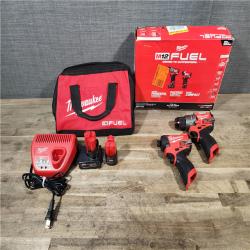 HOUSTON LOCATION - AS-IS Milwaukee 3497-22 12V Brushless Hammer Drill and Impact Driver Combo Kit