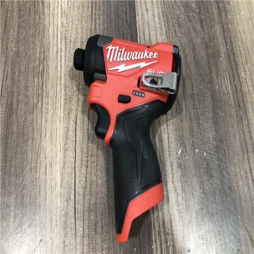 AS-IS Milwaukee FUEL 12V Lithium-Ion Brushless Cordless 1/4 in. Hex Impact Driver (Tool-Only)