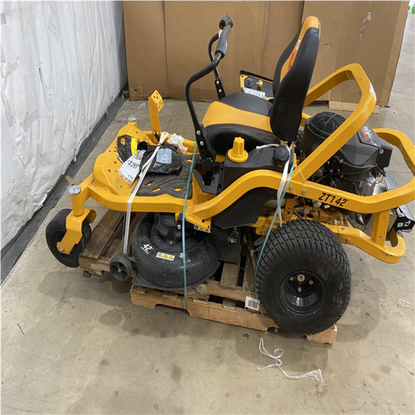 Houston Location - AS-IS Outdoor Power Equipment CUB CADET ZT1 42 SIT DOWN MOWER