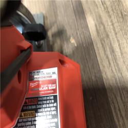 AS-IS Milwaukee FUEL 18V Lithium-Ion Brushless Cordless 6-1/2 in. Circular Saw (Tool-Only)