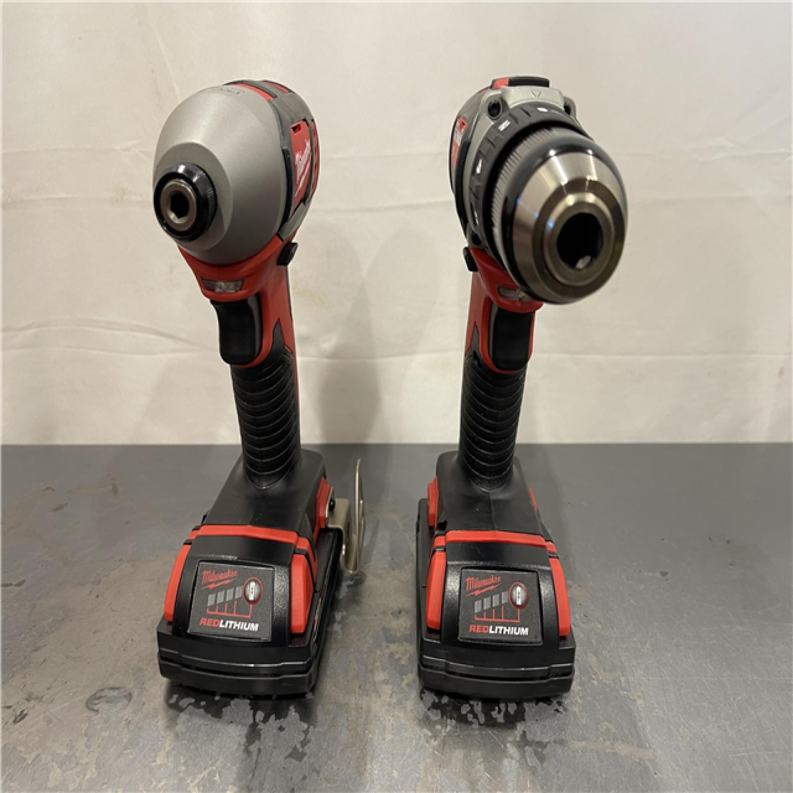 AS-IS - Milwaukee M18 18V Lithium-Ion Cordless Drill Driver/Impact Driver Combo Kit (2-Tool)