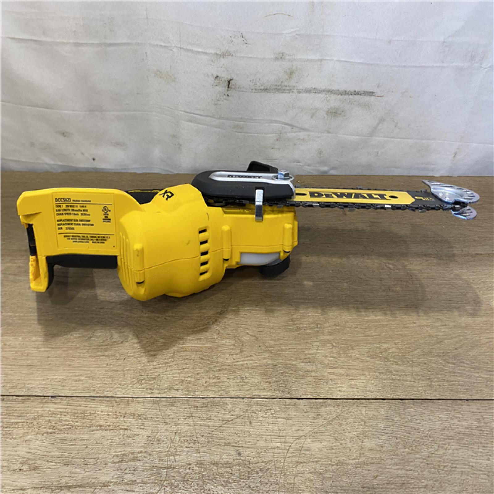 AS-IS DEWALT 20V MAX 8 in. Brushless Cordless Battery Powered Pruning Chainsaw (Tool Only)