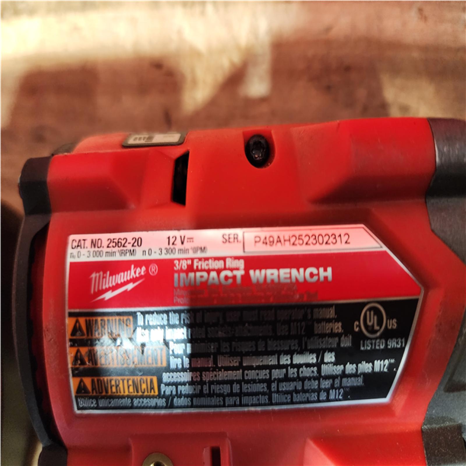 Houston Location AS-IS Milwaukee FUEL 12V Li-Ion Brushless Cordless Stubby 3/8 in. Impact Wrench Kit