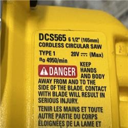 AS-IS DEWALT 20V MAX Cordless Brushless 6-1/2 in. Sidewinder Style Circular Saw (Tool Only)
