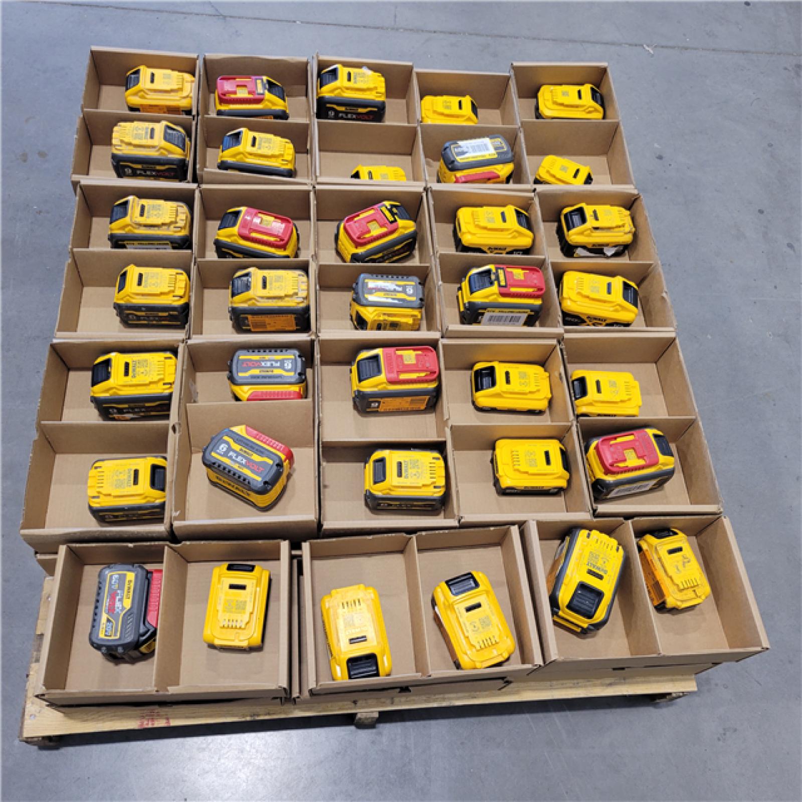 DALLAS LOCATION - AS-IS DEWALT BATTERY PALLET