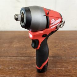 AS-IS Milwaukee M12 FUEL Lithium-Ion Brushless Cordless 3/8 in. Impact Wrench Kit