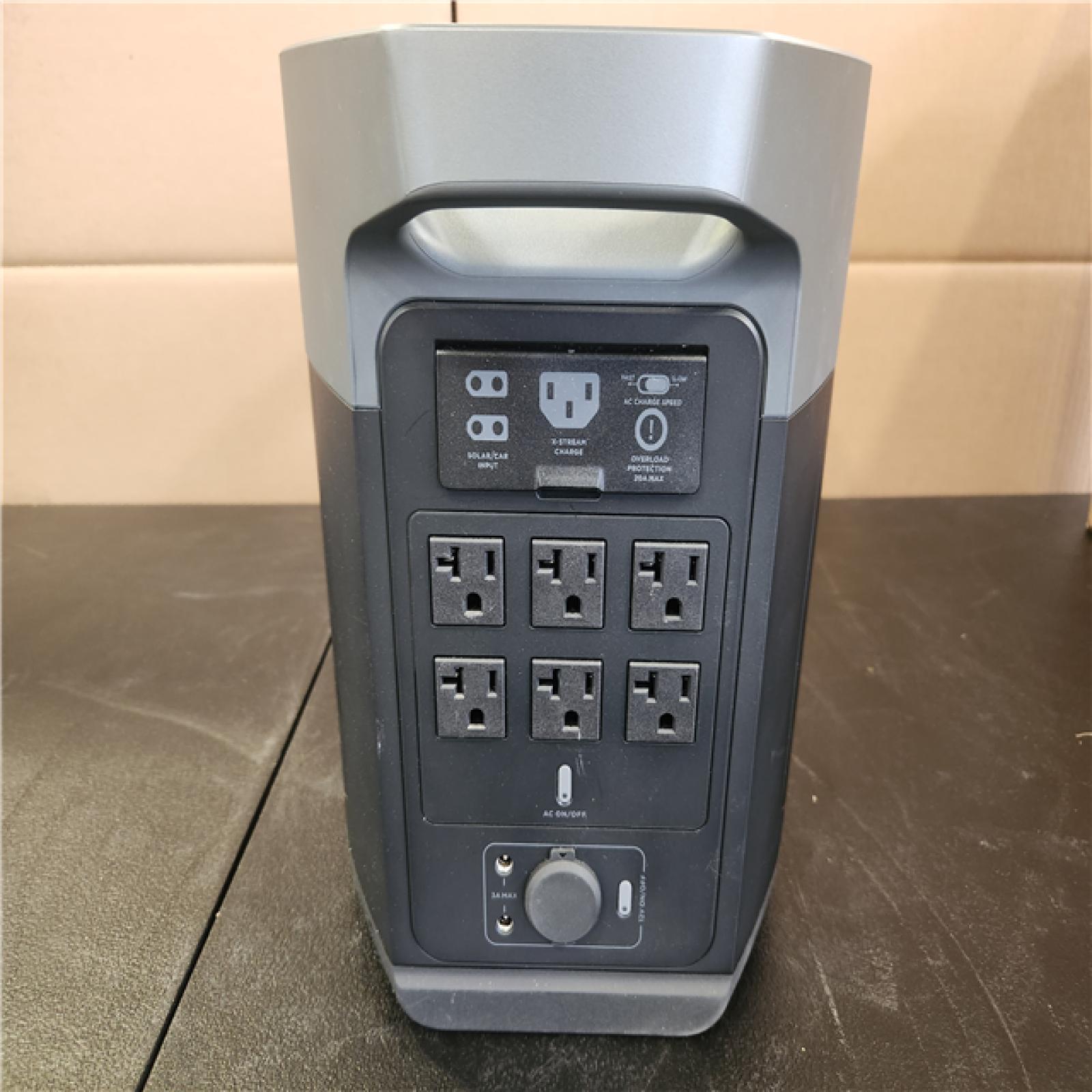 Phoenix NEWEcoFlow Battery Generator DELTA 2 Max Solar Generator  2400W Output 2048Wh LFP Power Station for Home Backup Push-Button