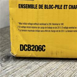 NEW - DEWALT 20V MAX Lithium-Ion 6.0 Ah Battery and Charger