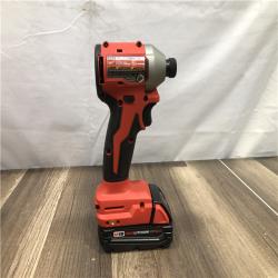 AS-IS Milwaukee 18-Volt Lithium-Ion Compact Brushless Cordless 1/4 in. Impact Driver Kit