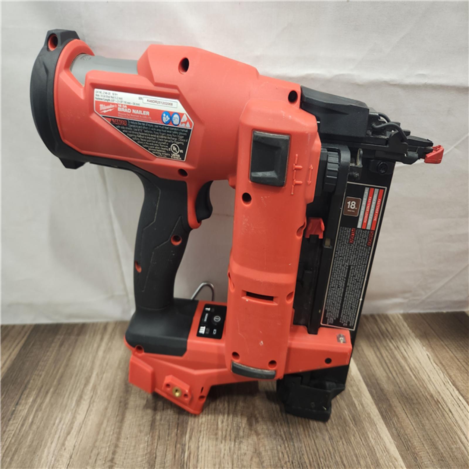 AS-IS- Milwaukee M18 FUEL 18 Gauge Brad Nailer (TOOL ONLY)