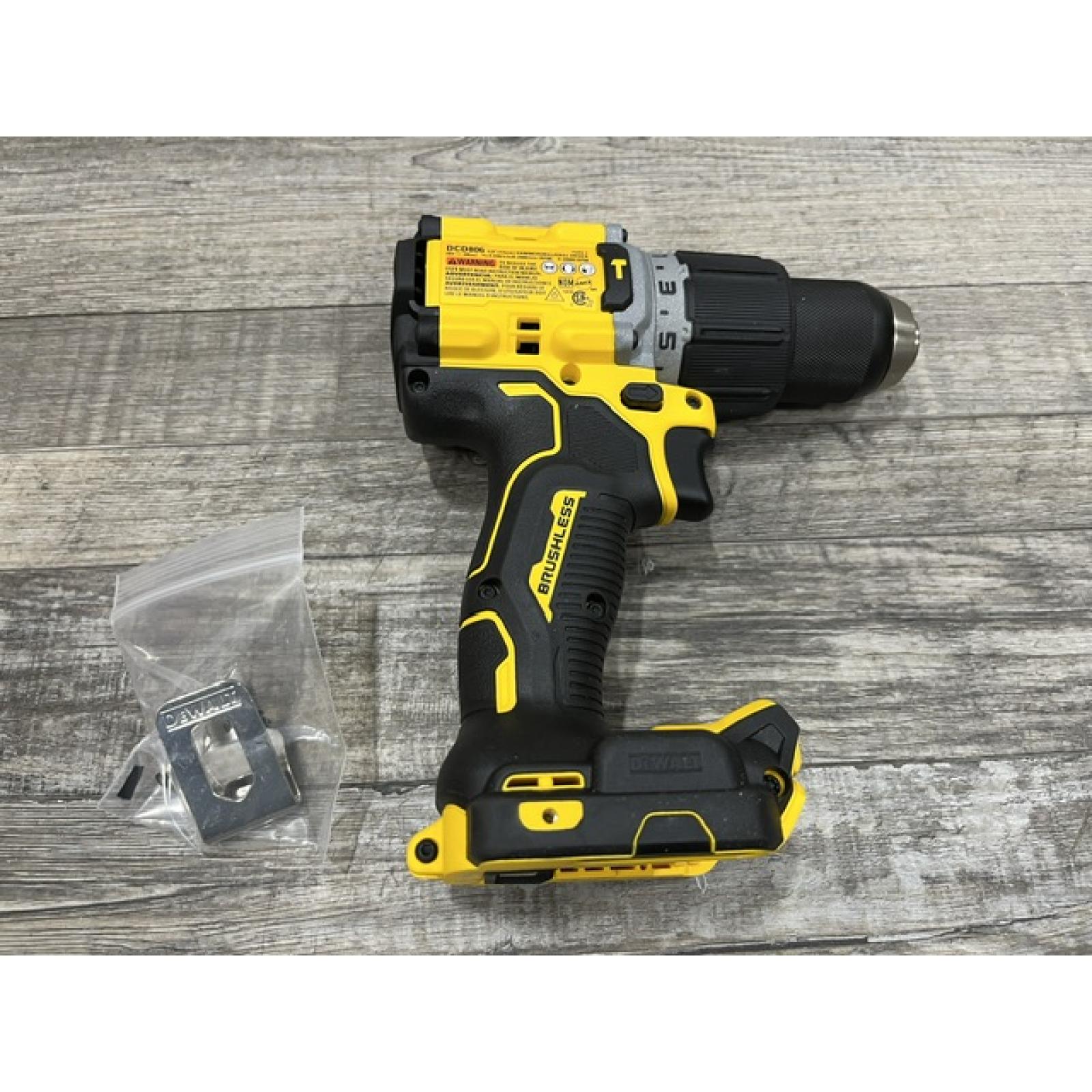 AS-IS DEWALT 20V XR Brushless Cordless 1/2 in. Hammer Drill (Tool-Only)