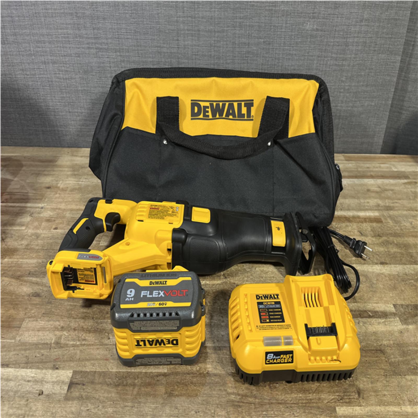 Houston Location AS-IS Dewalt DCS389 54v XR Cordless FLEXVOLT High Power Reciprocating Saw No Batteries No Charger No Case