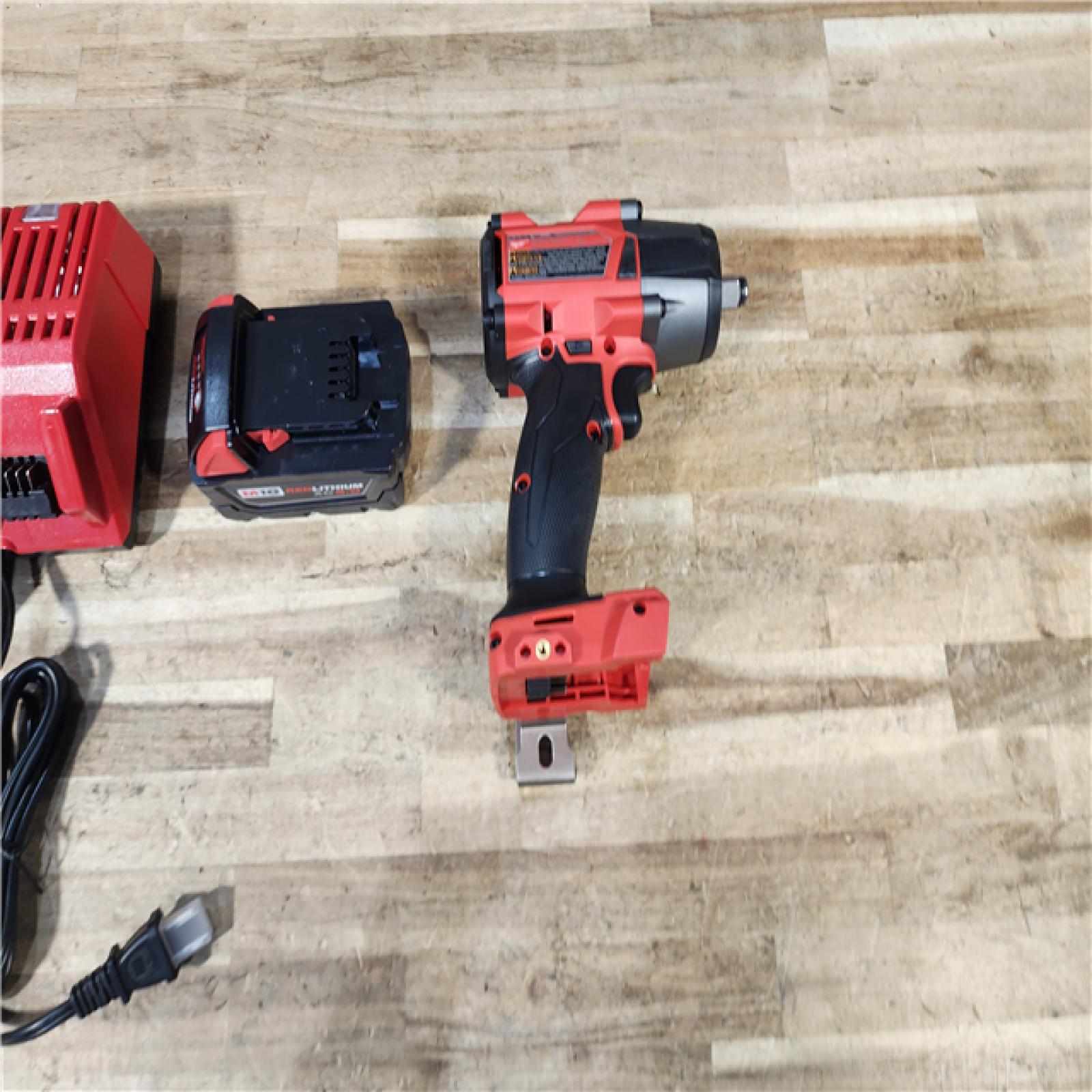 HOUSTON LOCATION - AS - IS Milwaukee M18 FUEL 1/2Inch Mid-Torque Impact Wrench w/ BATTERY & CHARGER