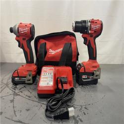 AS-IS- Milwaukee M18 Compact Brushless 2-Tool Combo Kit