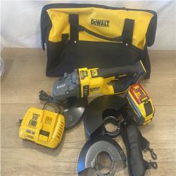 AS-IS DEWALT FLEXVOLT 60-Volt Lithium-Ion Cordless 7 in. to 9 in. Large Angle Grinder Kit