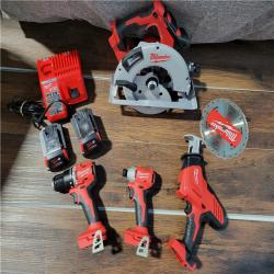 California As-Is Dewalt Brushless 4-Tool Combo Kit (Battery,Charger, and Tool Bag Included)
